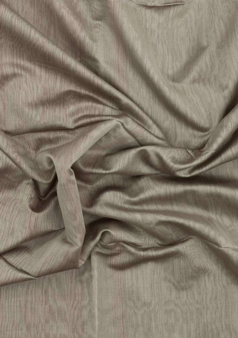 Grey Handloom Maheswari Silk Cotton Saree With Zari Border With Traditional Woven Design For Women - Indya