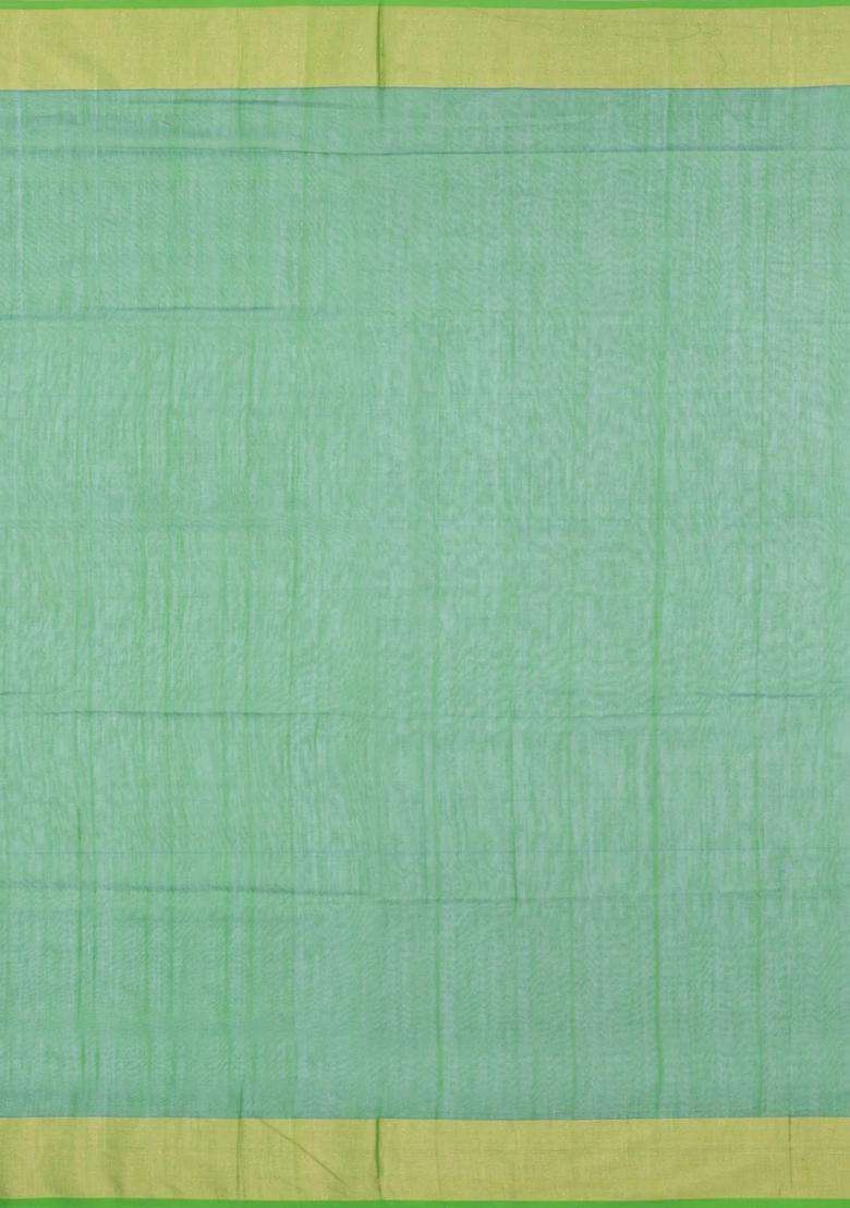 Purple Handloom Maheswari Silk Cotton Saree With Triangle Buttas With Buttas And Brocade Design For Women - Indya