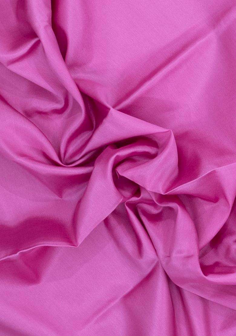Pink Woven Mysore Silk Saree With Contrast Border With Traditional Woven Design For Women - Indya