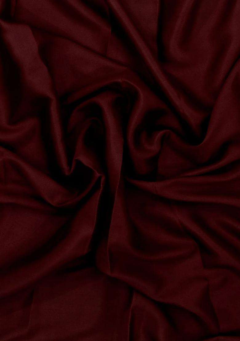 Dark Maroon Woven Mysore Silk Saree With Contrast Border With Traditional Woven Design For Women - Indya