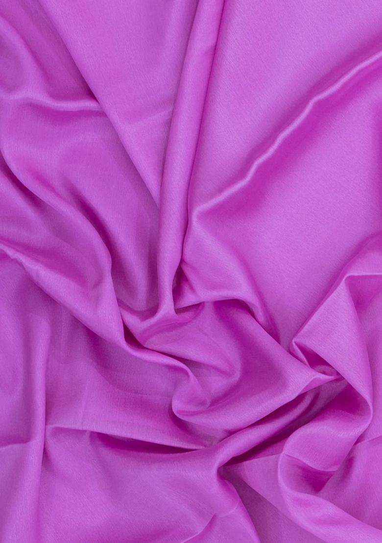Lavander Lavender Woven Mysore Silk Saree With Contrast Border With Traditional Woven Design For Women - Indya