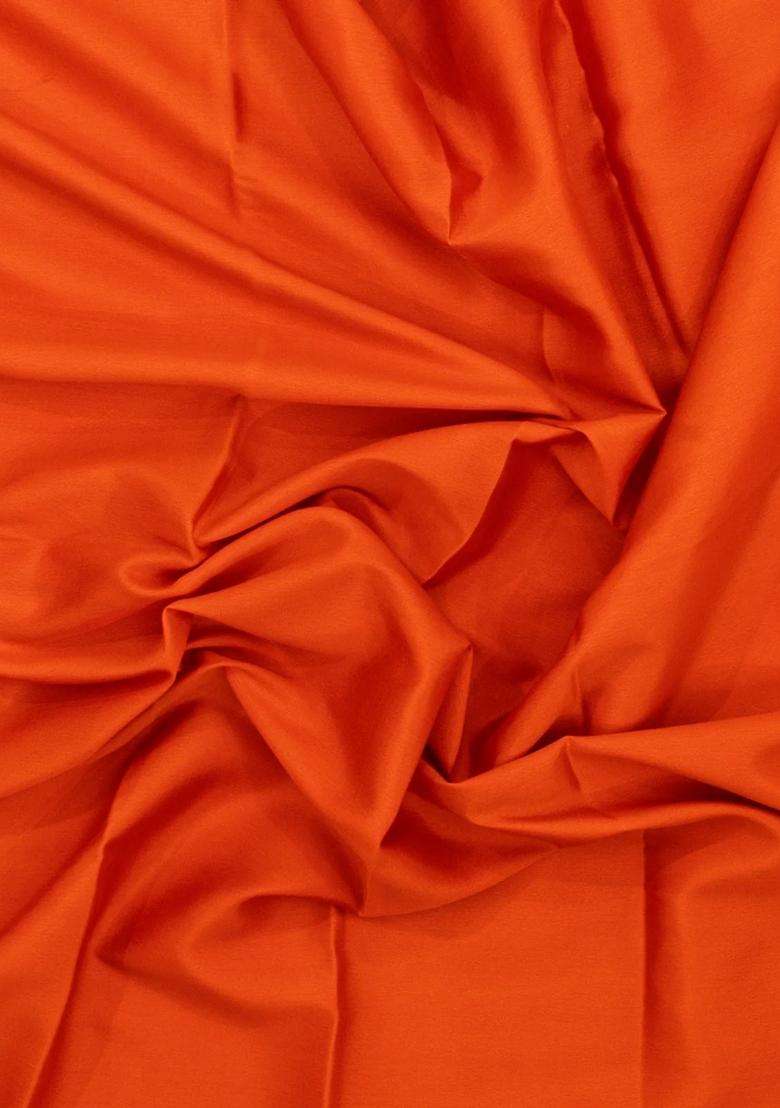 Red Woven Mysore Silk Saree With Contrast Border With Traditional Woven Design For Women - Indya