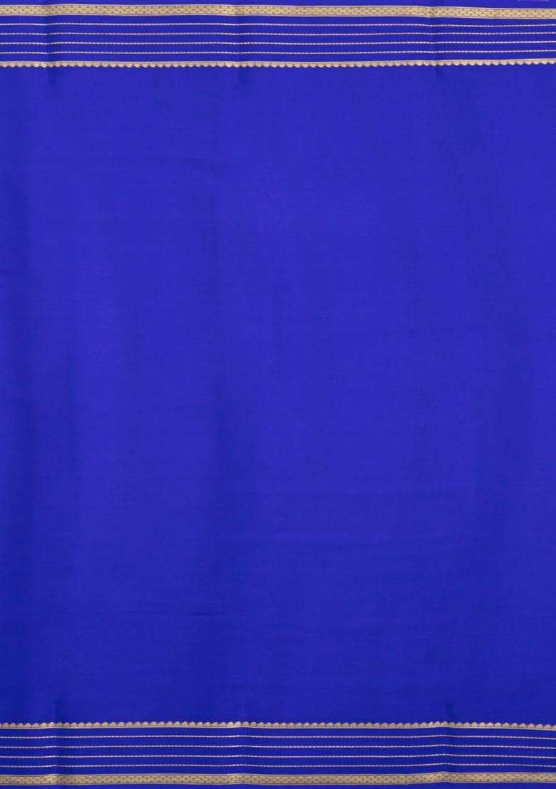 Mauve Woven Mysore Silk Saree With Contrast Border With Traditional Woven Design For Women - Indya