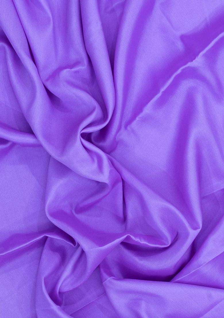 Lavander Lavender Woven Mysore Silk Saree With Contrast Border With Traditional Woven Design For Women - Indya