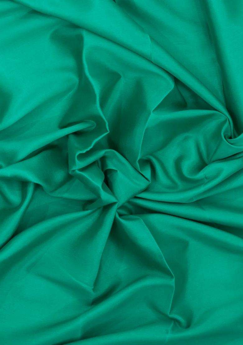 Aquamarine Woven Mysore Silk Saree With Contrast Border With Traditional Woven Design For Women - Indya