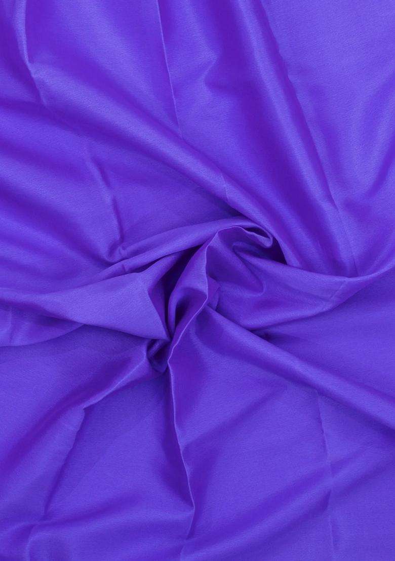 Purple Woven Mysore Silk Saree With Contrast Border With Traditional Woven Design For Women - Indya