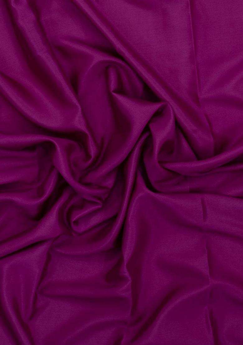 Purple Woven Mysore Silk Saree With Contrast Zari Border With Traditional Woven Design For Women - Indya