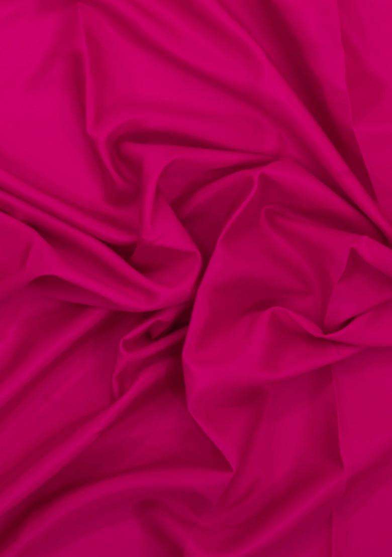 Magenta Woven Mysore Silk Saree With Contrast Zari Border With Traditional Woven Design For Women - Indya