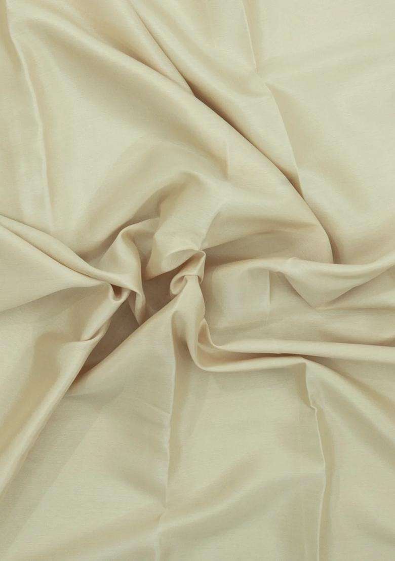 Cream Woven Mysore Silk Saree With Contrast Zari Border With Traditional Woven Design For Women - Indya