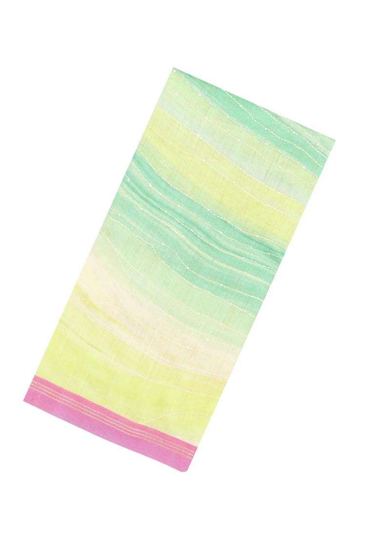 Multi Colour Printed Tussar Silk Saree With Abstract Motifs For Women - Indya