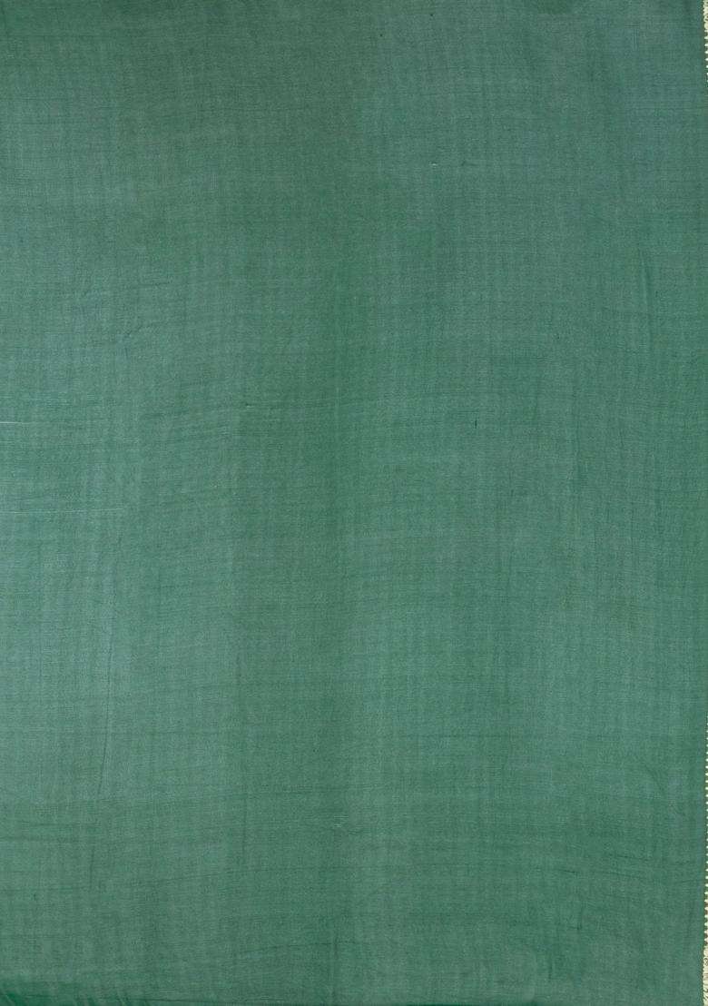Dark Purple Handloom Banarasi Khaddi Georgette Silk Saree With Contrast Border With Buttas And Brocade Design For Women - Indya