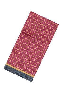 Peach Printed Pure Silk Saree With Floral Motifs For Women