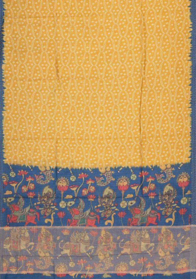 Sandal Pink Printed Tussar Silk Saree With Floral Motifs For Women - Indya