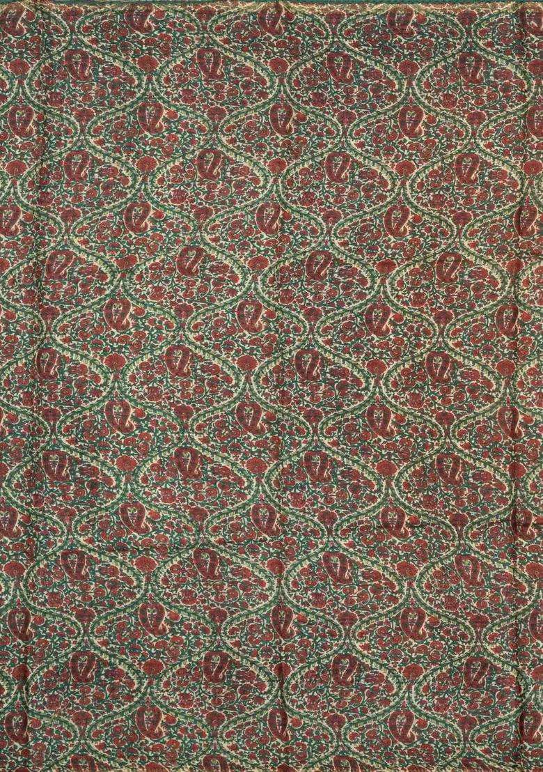 Mustard Printed Tussar Silk Saree With Floral Motifs In Border For Women - Indya