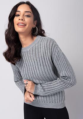 Grey Full Sleeve Sweater