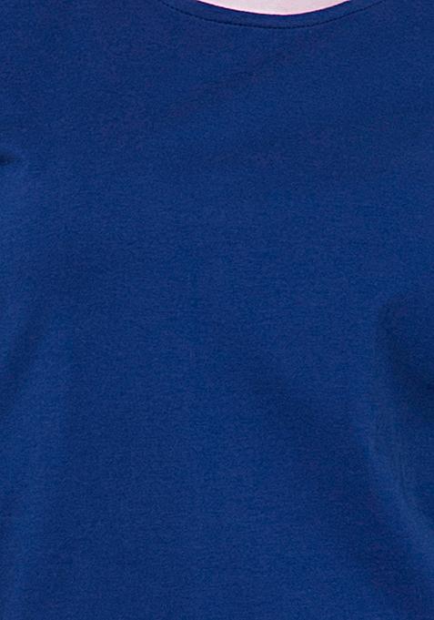 Buy Women BASICS True Blue Jersey Tee - T-Shirts Online India - FabAlley