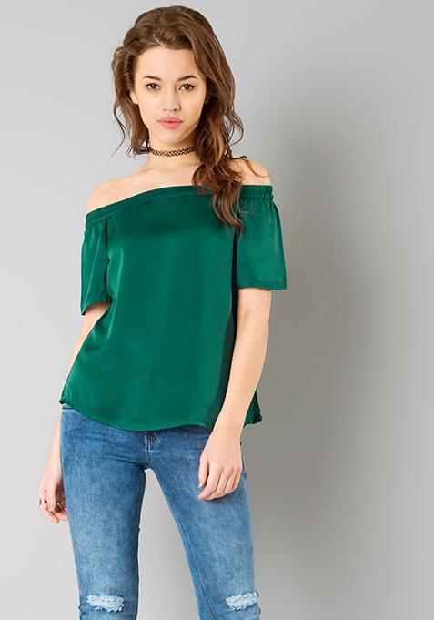 Bardot Bish Top - Green