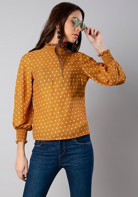 mustard color tops for women