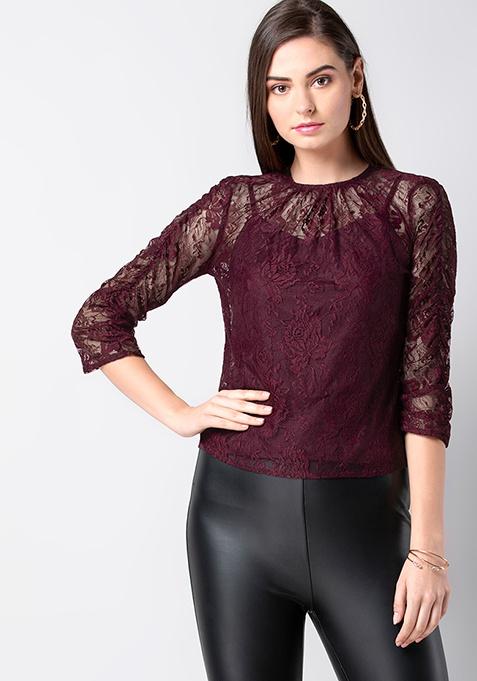 lace tops online