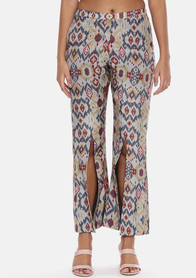 Multi Color Printed Muslin Pant