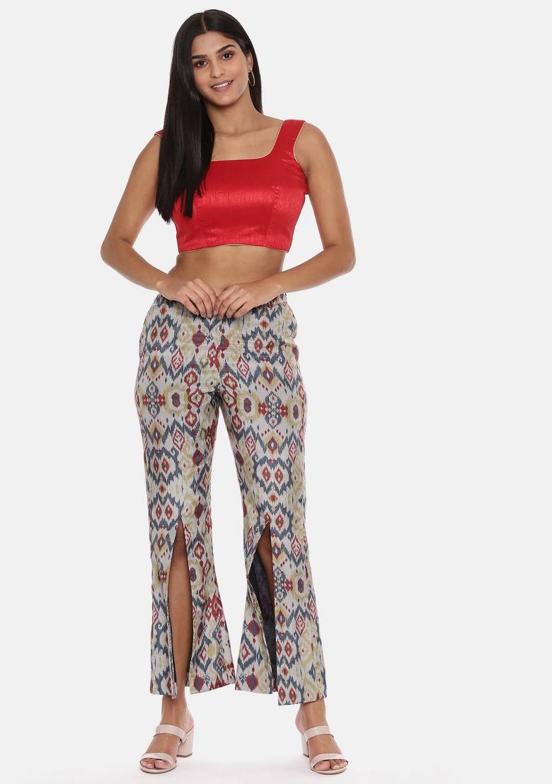 Multi Color Printed Muslin Pant