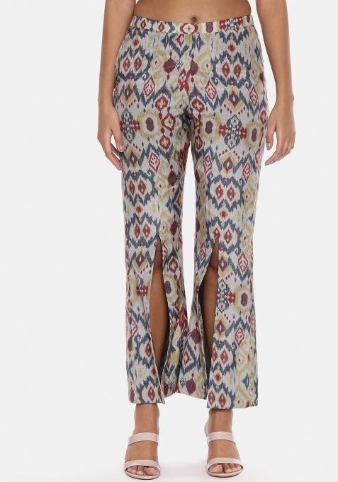 Multi Color Printed Muslin Pant