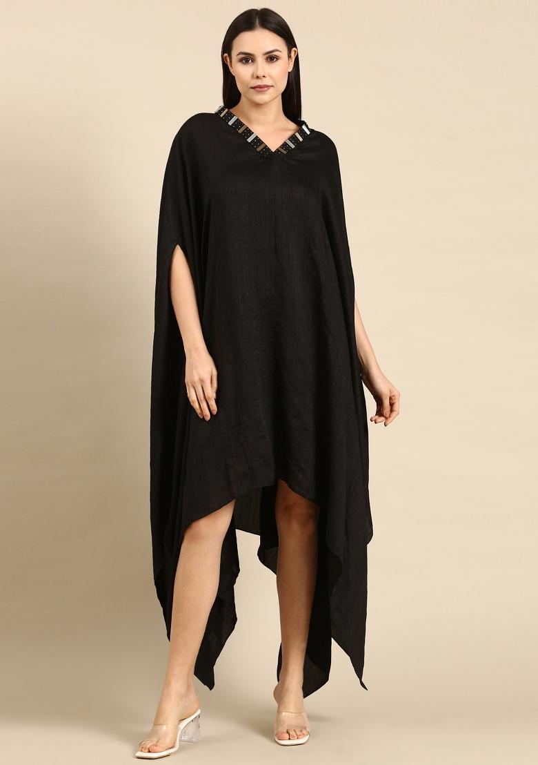 Black Solid Cotton Co Ord Sets - Indya