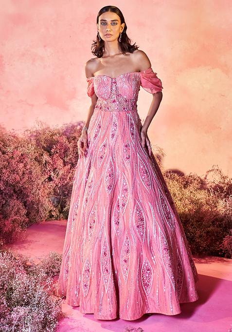 Bright Pink Seina Gown