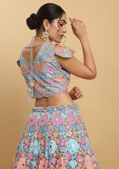 Bahaara Silk Black Lehenga