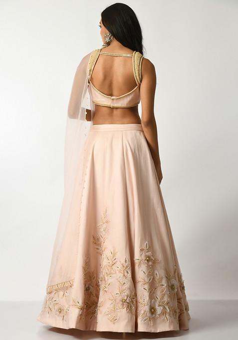 Sequin Pink Lehenga Set main image 1