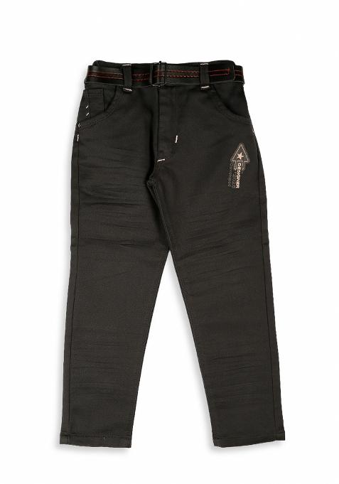 Peach Jacquard Work Cotton Blend Nehru Jacket Set For Boy