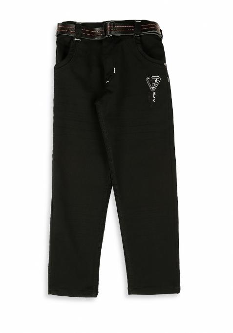 Peach Jacquard Work Cotton Blend Nehru Jacket Set For Boy