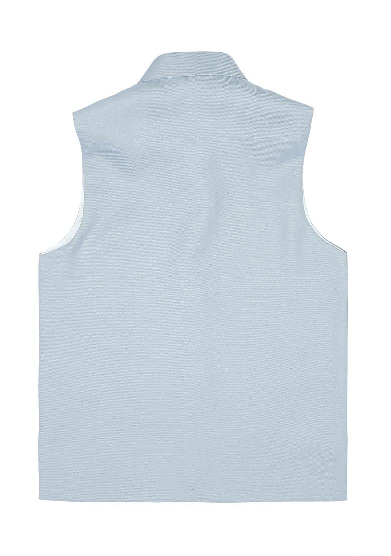 Sky Blue Solid Poly Cotton Nehru Jacket