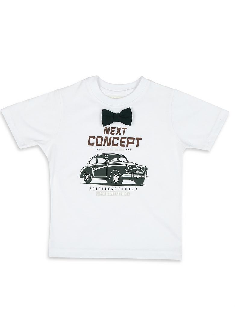 Bottle Green Printed Lycra Nehru Jacket Set For Boy