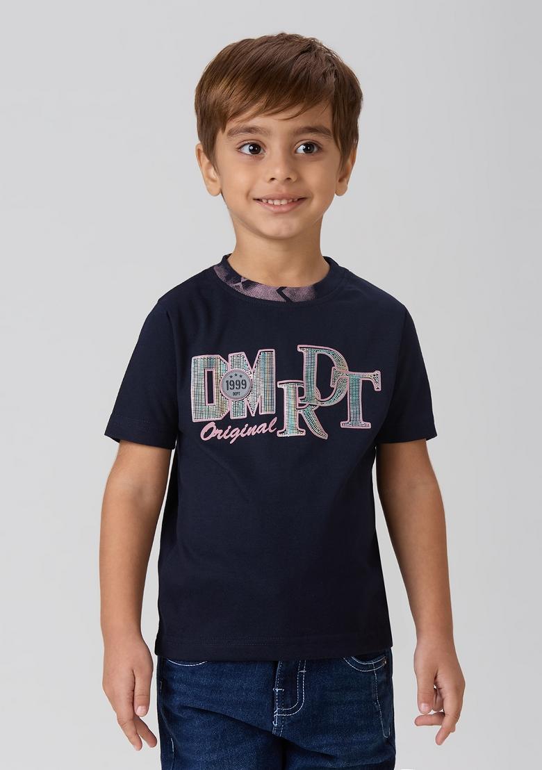 Pink Printed Lycra Suit Set For Boy