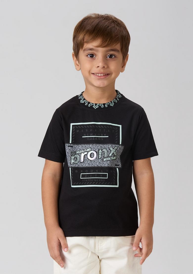 Green Printed Lycra Suit Set For Boy