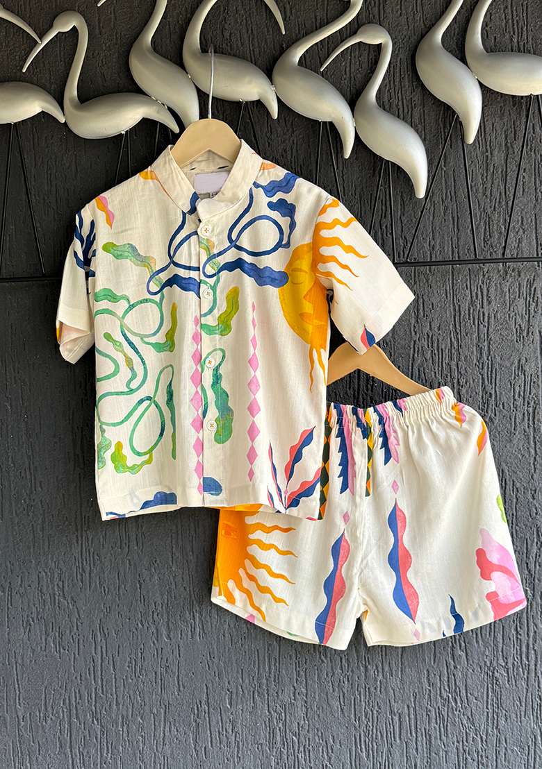 Sun Print Boxer Set For Boys - Indya