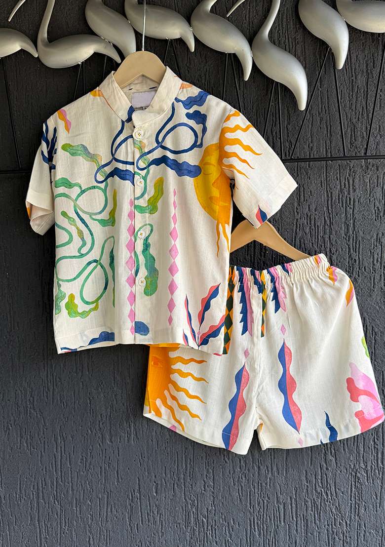 Sun Print Boxer Set For Boys - Indya