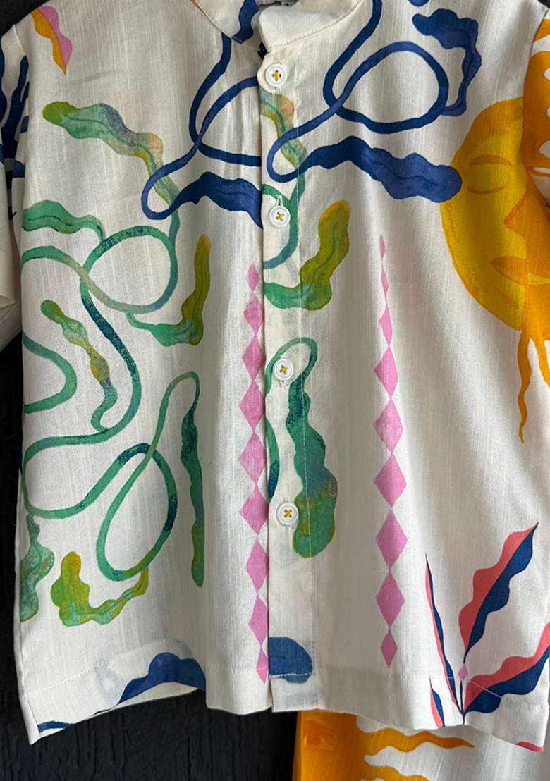 Sun Print Boxer Set For Boys - Indya