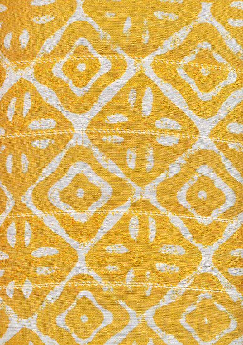 Yellow Fabric Women Printed Fabric Shoulder Strap Box Clutch - Indya