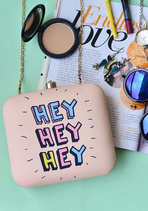 Multi Fabric Women Multicoloured Printed Box Clutch