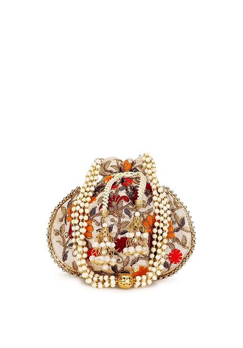 Embroidered Potli Clutch