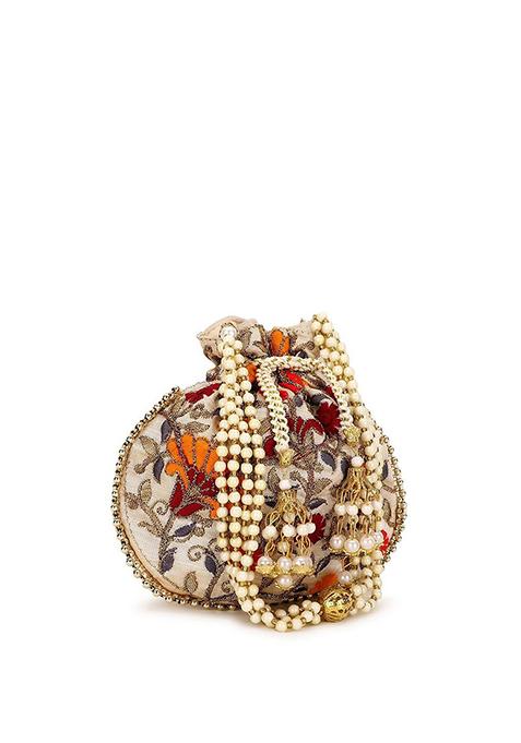 Embroidered Potli Clutch