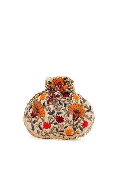 Embroidered Potli Clutch