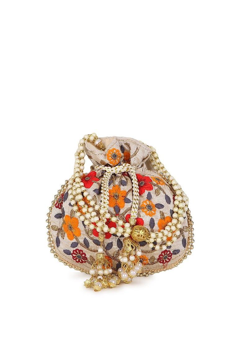 Embroidered Potli Clutch