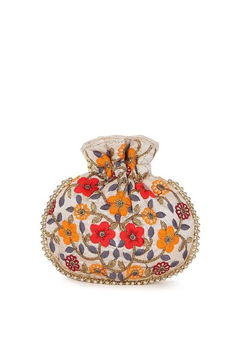 Embroidered Potli Clutch