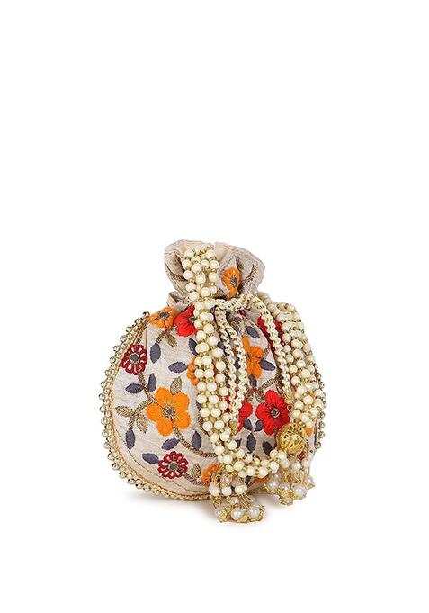 Embroidered Potli Clutch