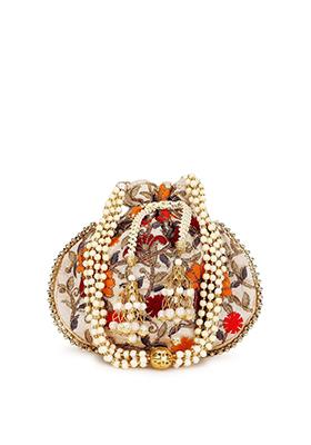 Embroidered Potli Clutch