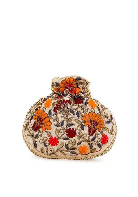 Embroidered Potli Clutch