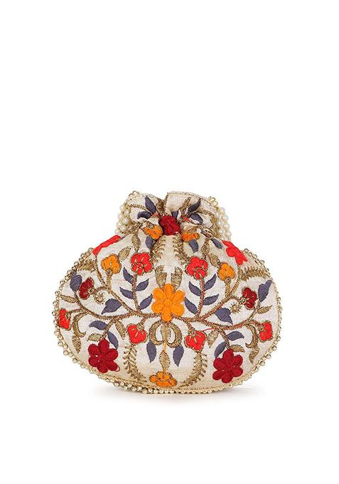 Embroidered Potli Clutch